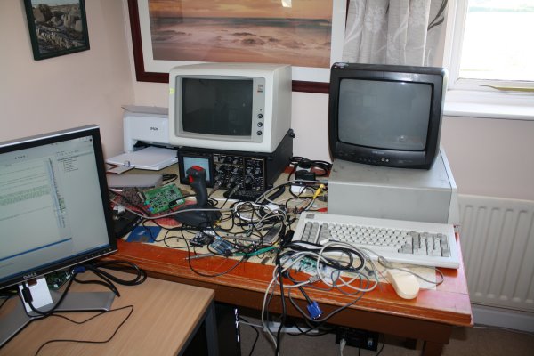 ISA Bus Sniffer in situ